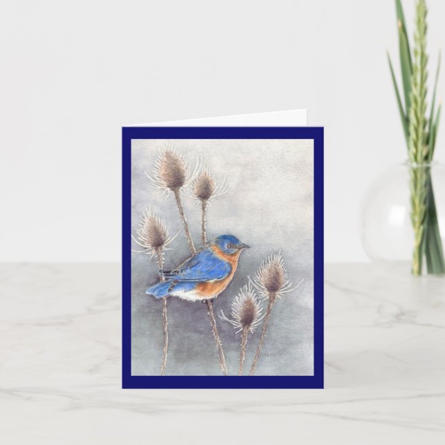 Bluebird Holiday Card Feiertagskarte (Vorderseite)