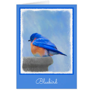 Bluebird-Malerei - Original Bird Art