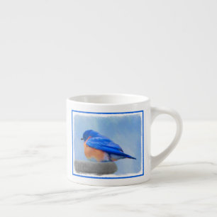 Bluebird-Malerei - Original Bird Art Espressotasse