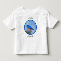 Bluebird-Malerei - Original Bird Art