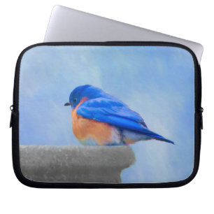 Bluebird-Malerei - Original Bird Art Laptopschutzhülle