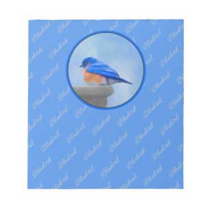 Bluebird-Malerei - Original Bird Art Notizblock