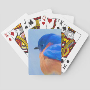 Bluebird-Malerei - Original Bird Art Spielkarten