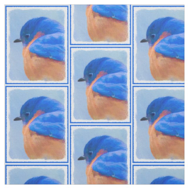 Bluebird-Malerei - Original Bird Art Stoff (Muster)