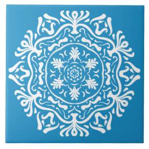 Bluebird Mandala Fliese
