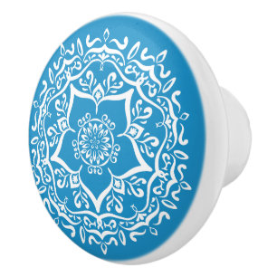 Bluebird Mandala Keramikknauf