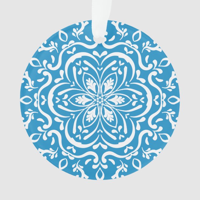 Bluebird Mandala Ornament (Vorderseite)