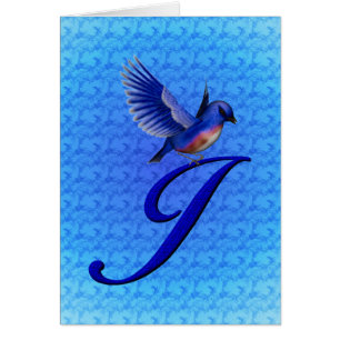 Bluebird Monogram Anfangs J Elegant
