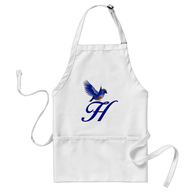 Bluebird Monogram Initial H Schürze (Vorne)