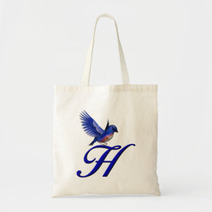 Bluebird Monogram Initial H Tragetasche