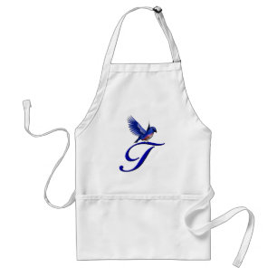 Bluebird Monogram Initial T Schürze