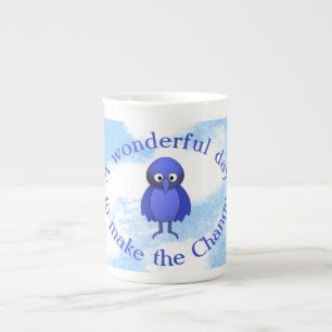 Bluebird-Motivation Prozellantasse