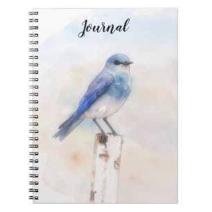 Bluebird Nature Art Personalisiertes Tagebuch