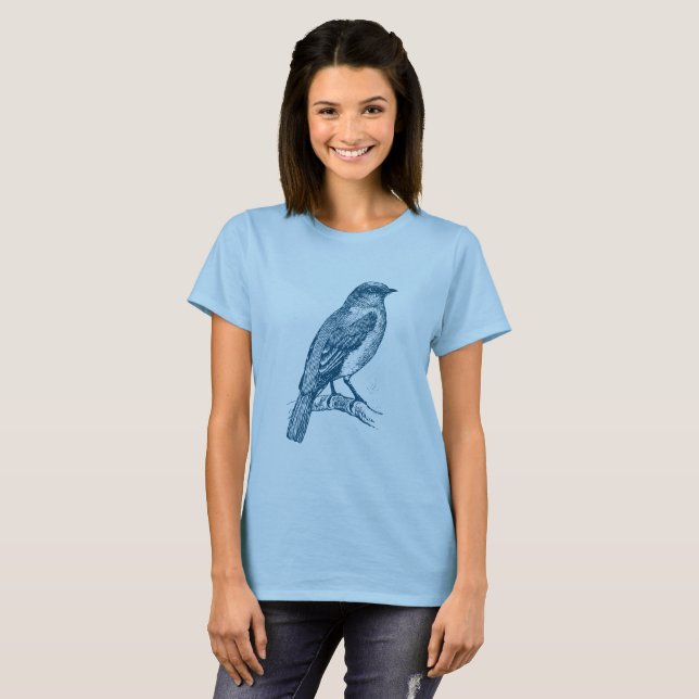 Bluebird - Ocean Blue T-Shirt (Vorne ganz)
