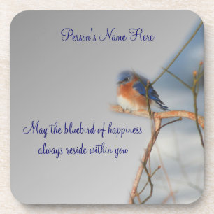 Bluebird Of Happiness Ensemble de Dessous de verre