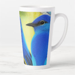 Bluebird of Happiness Latte Tasse