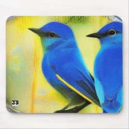 Bluebird of Happiness Mouse Pad Mousepad