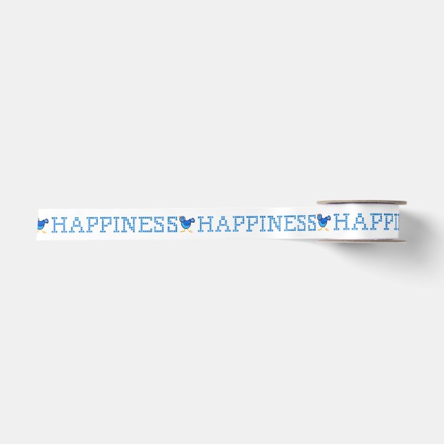 Bluebird of Happiness Ribbon Satinband (Vorderseite)