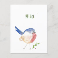 Bluebird-Postkarte