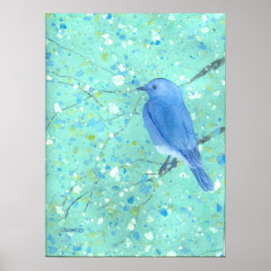 Bluebird-Print Poster