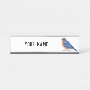 Bluebird Schreibtischnamensplakette