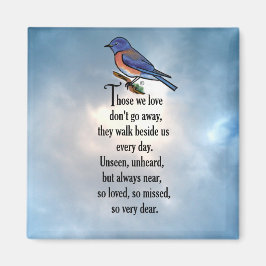 Bluebird "so Loved" Gedicht Magnet