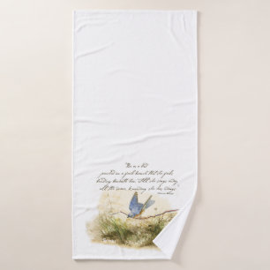 Bluebird sur une branche Le poème de Bluebird Vic
