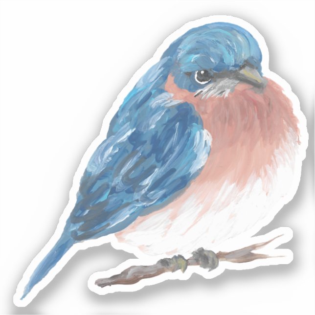 Bluebird Vinyl Sticker (Vorderseite)