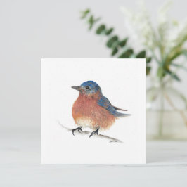 Bluebird Watercolor Art Card
