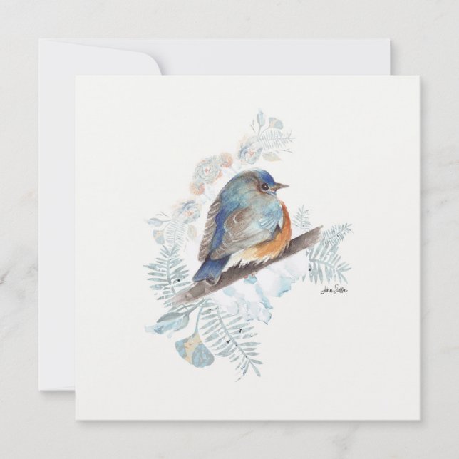 Bluebird Watercolor Songbird (Vorderseite)