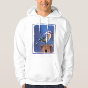 Bluebird (weibliche Malerei) - Original Bird Art Hoodie