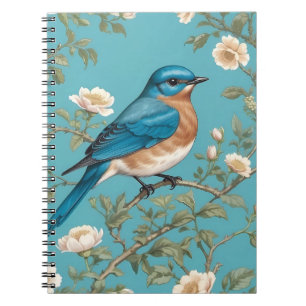 Bluebird William Morris Inspiriert Türkis Notizblock