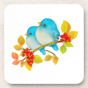 Bluebirds Bird Art Coaster Getränkeuntersetzer
