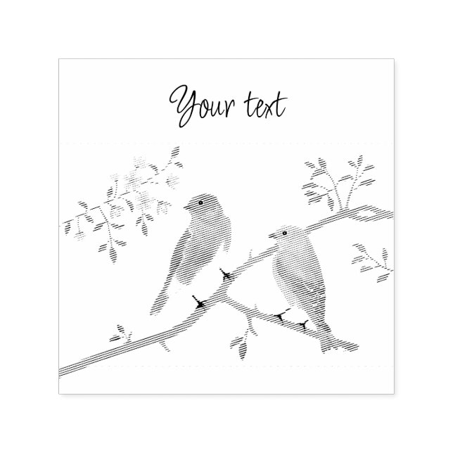 Bluebirds-Briefmarke Permastempel (Design)