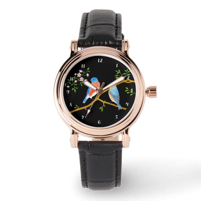 Bluebirds - eWatch für Frauen Armbanduhr (Vorderseite)