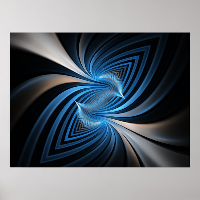 Bluebirds-Fraktal Poster (Vorne)