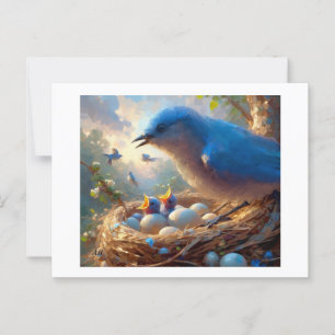 Bluebirds Hatch, Postkarte
