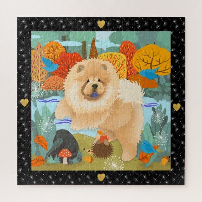 BLUEBIRDS OF HAPPINESS Chow jigsaw puzzle (Vertikal)