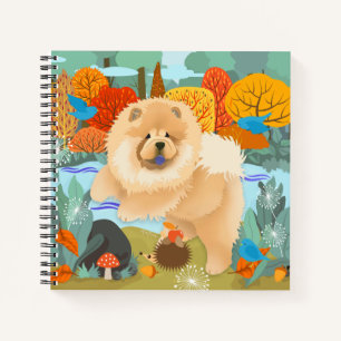 BLUEBIRDS OF HAPPINESS CHOW Spiral Notebook Notizbuch