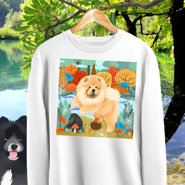 BLUEBIRDS OF HAPPINESS Chow White Sweatshirt (Von Creator hochgeladen)