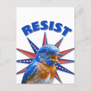 Bluebirds Resist Postcard Postkarte