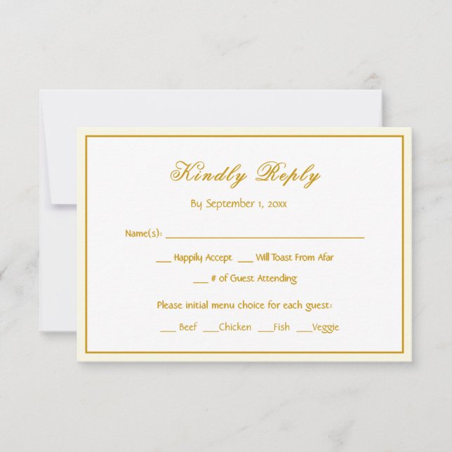 Bluebirds RSVP Wedding Response Card Karte (Vorderseite)