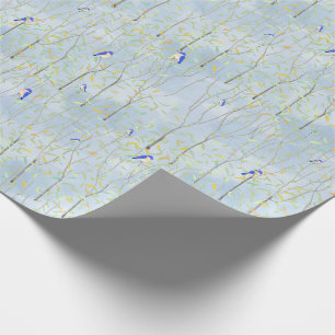 Bluebirds Trees und Sky Geschenkpapier