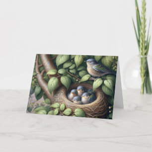 Bluebirds und Muttertag der Nest Karte