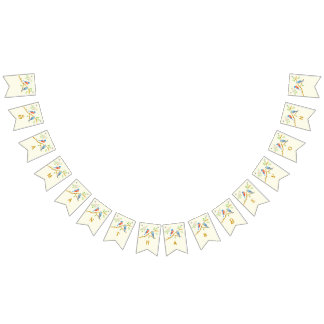 Bluebirds Wedding Bunting Flags Wimpelkette