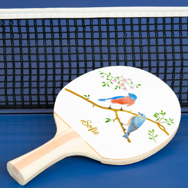 Bluebirds White Tischtennis Schläger (InSitu)