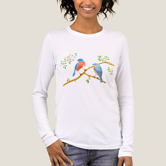 Bluebirds White Tri-Blend Shirt (Vorderseite)
