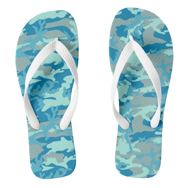 BlueBlast-Tarnmuster Flip Flops (Fußbett)