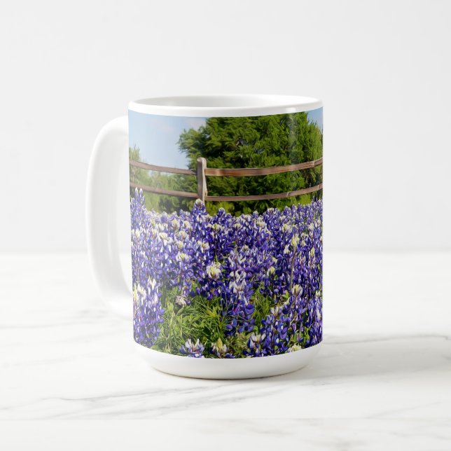Bluebonetze nach Tasse-Cup Kaffeetasse (Vorderseite Links)