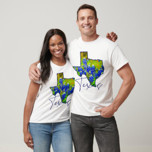 Bluebonnet-Feld im Staat von Texas T-Shirt